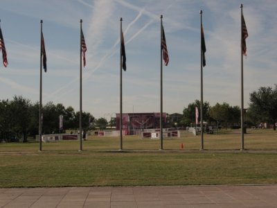 Completed setting up the signs for closing ceremonies