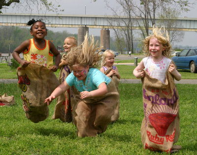 Sack Racing!