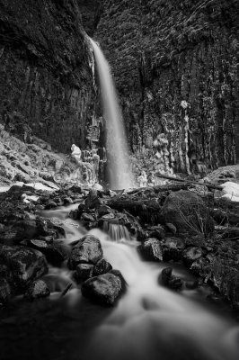 Dry Creek Falls, winter study