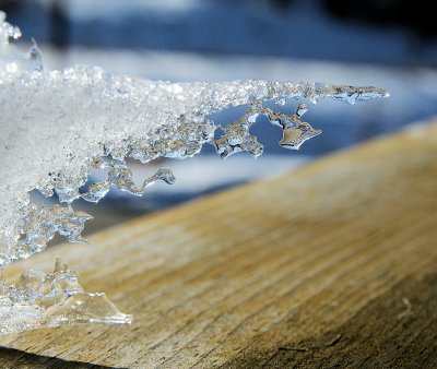 Melting snow....
