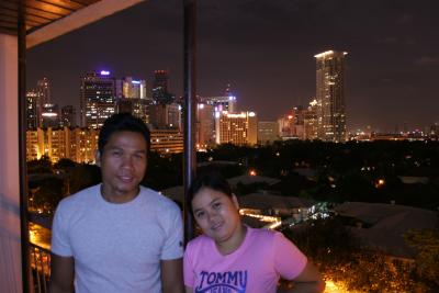 Brother-in-law with his wife in Manila