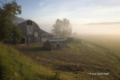 Old Barn on a Misty Morning-7301