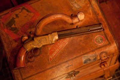 Volcanic Pistol on travel trunk-1798