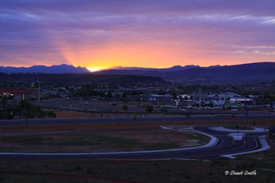 Sunrise over St. George Utah