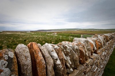 Stone Wall near Skara Brae