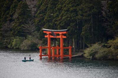 Offshore Torii Gate at Hakone Shrine