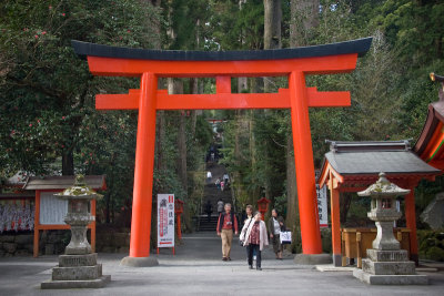 Central Torii Gate at Hakone Shrine