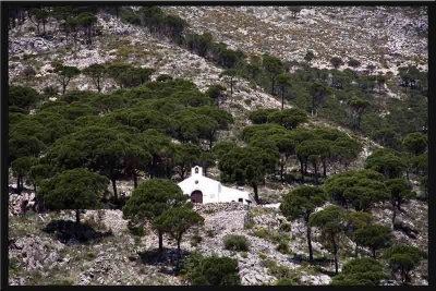 The little white Church on the mountain side....