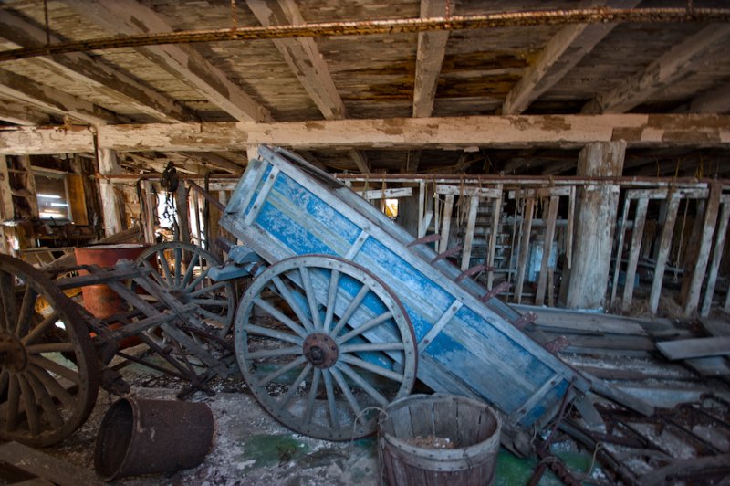 Inside of this old barn