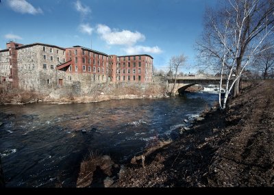 Old stone and brick mill. Putnam CT.