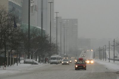 Winter on street