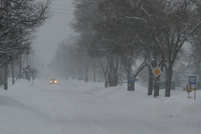 Street under snow