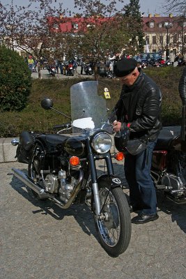 My uncle and his Royal Enfield