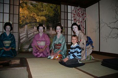 Young visitor on Tea House Chashitsu