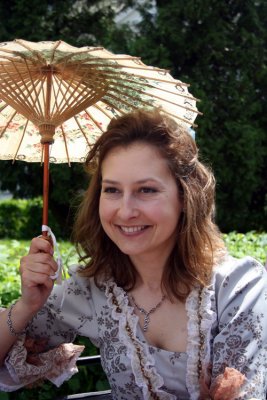 Beautiful Lady with umbrella