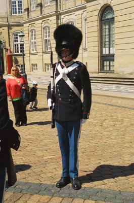 Guard at the Amalienborg Palace