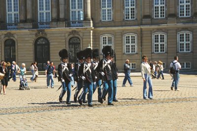 Royal Guards at the Amalienborg Palace