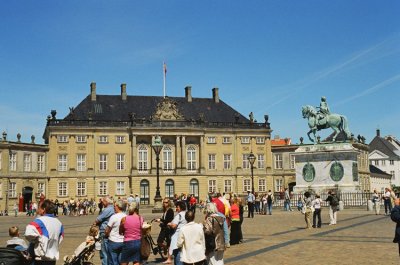 Christian VIII's Palace and Statue of King Frederik V