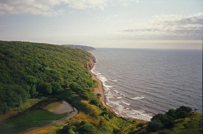 West Coast of Bornholm - view from Hammershus