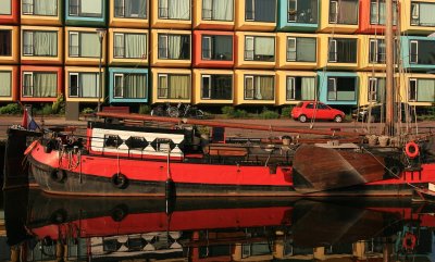 City place with a lot of color