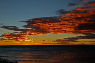 Amanecer en el Estrecho de Magallanes