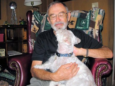 Granddog, Mr. Ruff, and me.