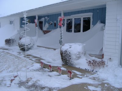 This photo was taken at the Tisthammer residence on West Church Steet in Albion on Monday, December 28, 2009.