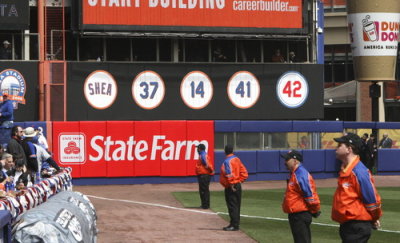 Bill Shea's name added to the retired numbers