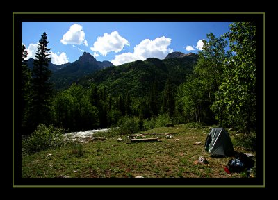 Campsite on Vallecito - Night 4