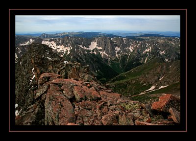 View Down Valley from Eolus Summit