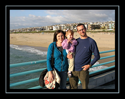 The family on the pier