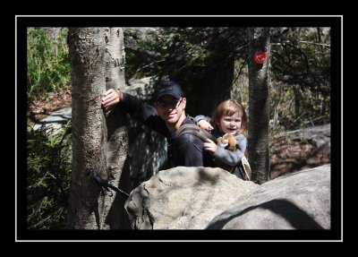 Steve and Norah on the trail