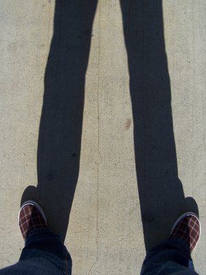 Self Portrait:  Long skinny legs...wishful thinking.