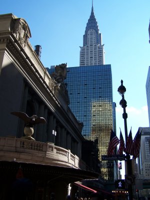 ...and finally there.  Grand Central Station and the Chrysler building.