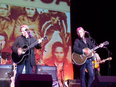 The one and only photo I took during the show. I decided Nance and Lynn had it covered and I was gonna play air guitar!!