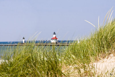 Aug. 17, 2008 - Lighthouse through the dunes