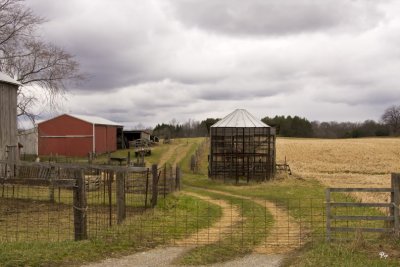 April 13, 2008 - Farm on a cloudy day