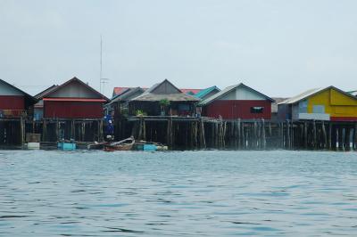 Malay fishing village on the sea