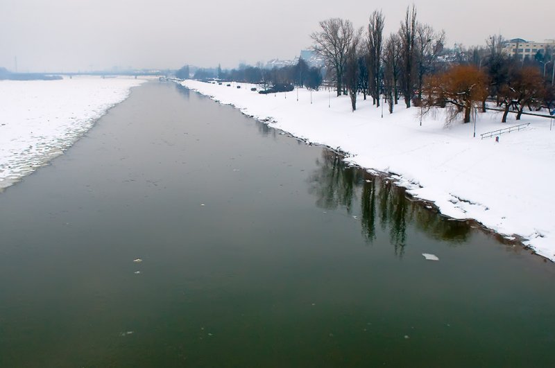 Wisla River In Winter