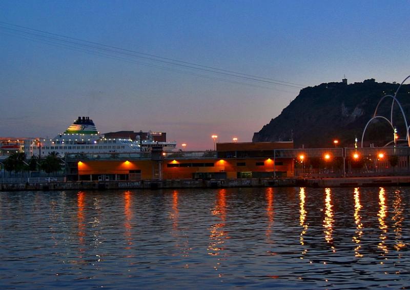 Evening Lights In Port Veil