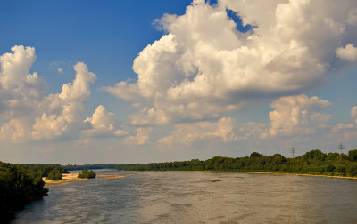 Clouds And River