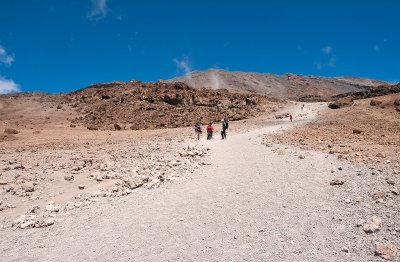 Descending From Kilimanjaro Summit