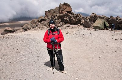 Ready To Walk Down To Horombo Huts