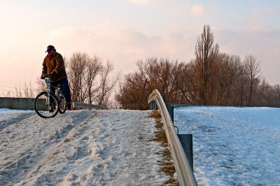 ACTION: Snow Biking