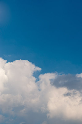 Clear Sky With Clouds Approaching