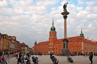 Motorbikes On Royal Castle Square