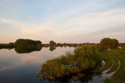 Flooded Bzura River