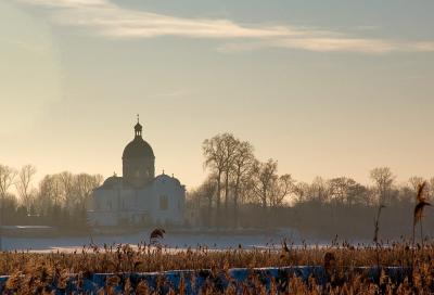 Winter View On The Church