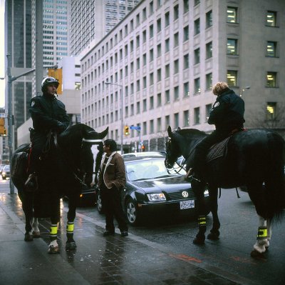 Mounted cops