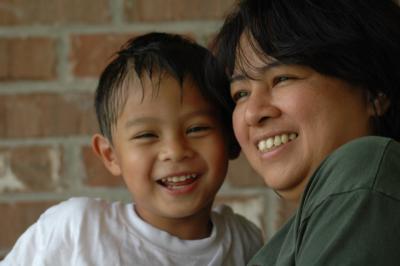 With Mama...